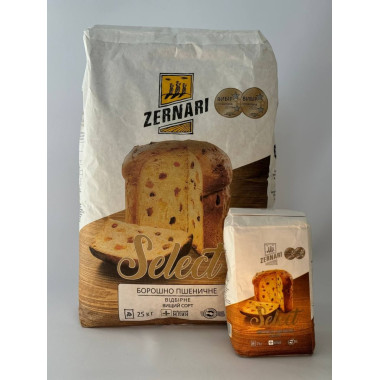 Мука пшеничная отборная Zernari 2кг Мука пшеничная отборная Zernari 2кг