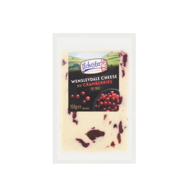 Сир Wensleydale з журавлиною Ilchester 150г Сир Wensleydale з журавлиною Ilchester 150г