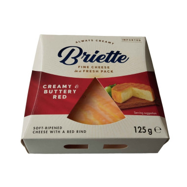 Мягкий сыр с красной корочкой Briette 125г Мягкий сыр с красной корочкой Briette 125г