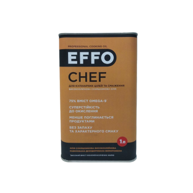 Масло высокоолеиновое EFFO Chef 1 л Масло высокоолеиновое EFFO Chef 1 л