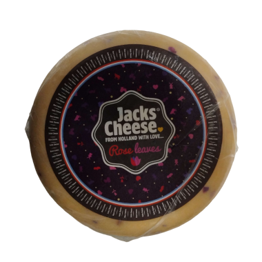 Сыр полутвёрдый с лепестками роз Jacks Cheese Сыр полутвёрдый с лепестками роз Jacks Cheese