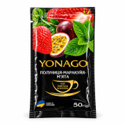 Концентрат напою фруктово-ягідний Полуниця-маракуйя-м'ята Yonago 50 г Концентрат напою фруктово-ягідний Полуниця-маракуйя-м'ята Yonago 50 г