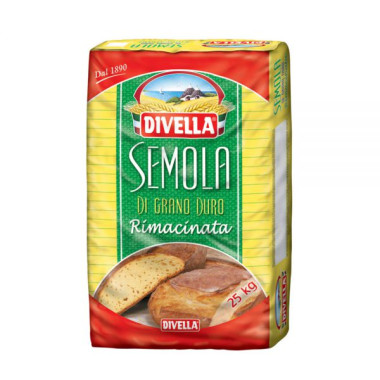 Борошно Divella Semola Rimacinata di grano duro 25 кг Борошно Divella Semola Rimacinata di grano duro 25 кг